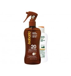 BABARIA ACEITE PROTECTOR SPF 20 200 ML + AFTER SUN ALOE VERA 100 ML