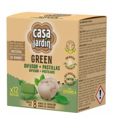CASA JARDIN GREEN DIFUSOR + 12 PASTILLAS