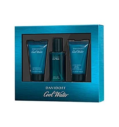 DAVIDOFF COOL WATER MEN EDT 40 ML SPRAY + GEL 50 ML + AFTER SHAVE 50 ML