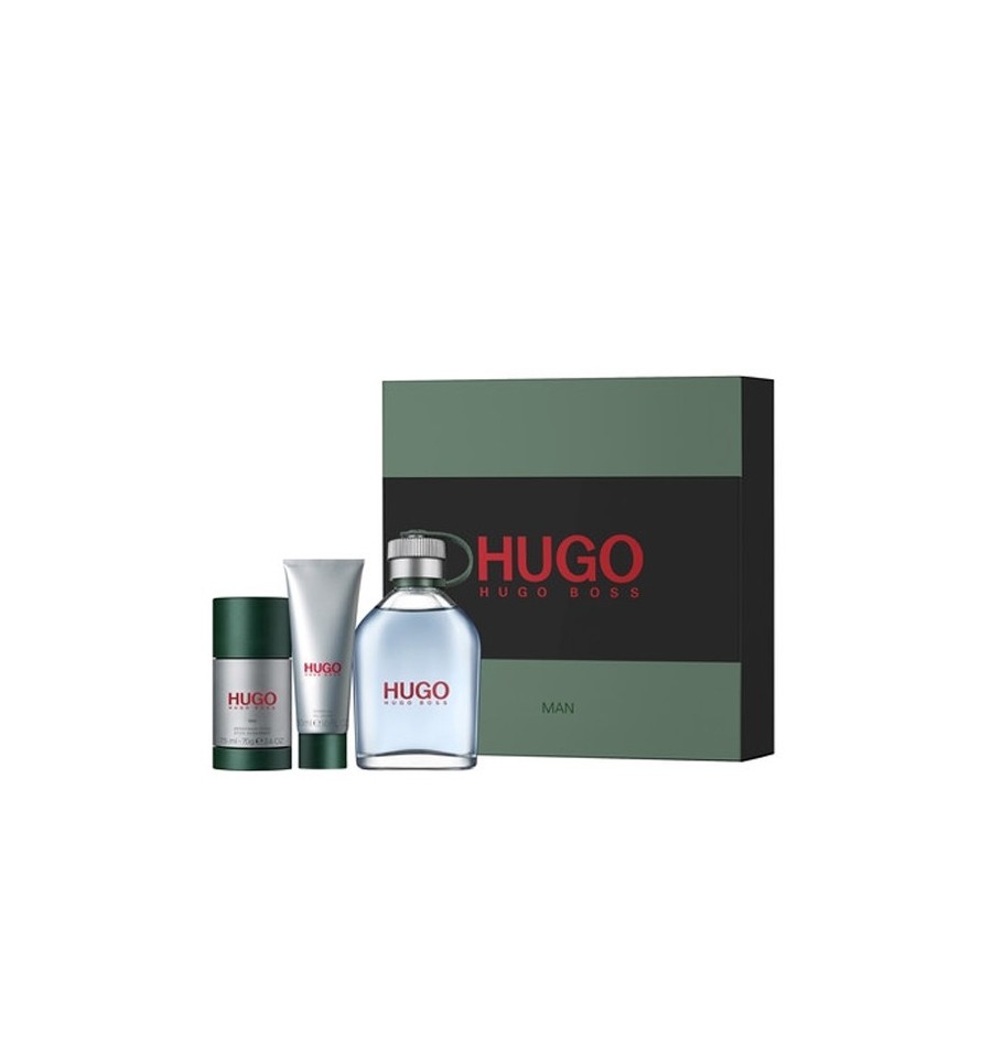 HUGO BOSS MAN EDT 125 ML SPRAY + DEO STICK 75 ML + GEL 50 ML - Cosmetics \u0026  Co