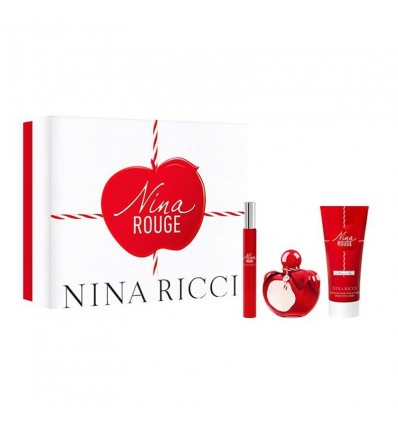 NINA RICCI ROUGE EDT 50 ML SPRAY + BODY 75 ML + EDT 10 ML