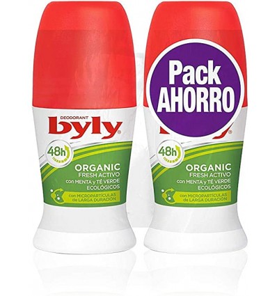 BYLY ORGANIC EXTRA FRESH DEO ROLLON 48 H DUPLO 50 ml