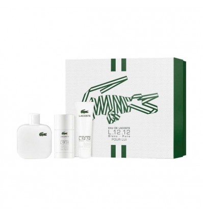 LACOSTE L 12.12 POUR LUI EDT 100 ML SPRAY + GEL 50 ML + DEO STICK 75 ML