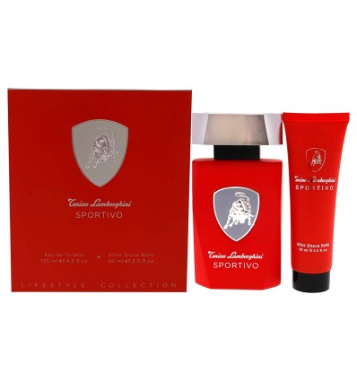 TONINO LAMBORGHINI SPORTIVO EDT 125 ML SPRAY + AFTER SHAVE BALM 90 ML