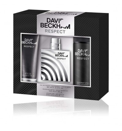 DAVID BECKHAM RESPECT EDT 90 ML + DEO SPRAY 150 + GEL 200 ML