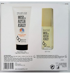 MUSK BY ALYSSA ASHLEY EDT 15 ml spray + HAND & BODY LOTION 100 ml