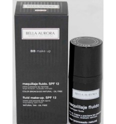 BELLA AURORA BB MAKE UP - MAQUILLAJE FLUIDO SPF 12 NATURAL TAN - OIL FREE 30 ML