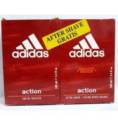 ADIDAS ACTION EDT 100 ML + AFTER SHAVE 100 ML