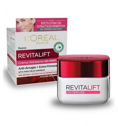 LOREAL REVITALIFT CREMA DÍA SIN PERFUME ANTIARRUGAS + EXTRAFIRMEZA 50 ML