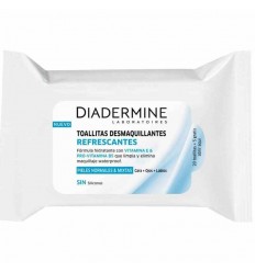 DIADERMINE TOALLITAS DESMAQUILLANTES REFRESCANTES PIEL NORMAL / MIXTA 25 UNIDADES