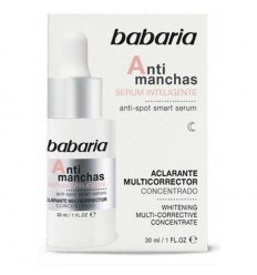 BABARIA ANTI-MANCHAS NOCHE, SERUM INTELIGENTE 30ML,. ACLARANTE MULTICORRECTOR CONCENTRADO USO DIARIO