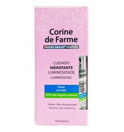 CORINE DE FARME CUIDADO HIDRATANTE LUMINOSIDAD 50ML. PIEL NORMAL, 95% DE ORIGEN NATURAL