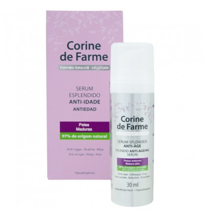 CORINE DE FARME SERUM ESPLENDIDO ANTI-EDAD 30ML PIELES MADURAS. 97% ORIGEN NATURAL