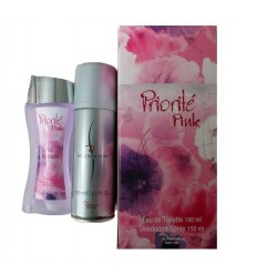 PRIORITÉ PINK de Dana EDT 100 ml + DEO SPRAY 150 ml PRIORITÉ PINK de Dana EDT 100 ml + DEO SPRAY 150 ml
