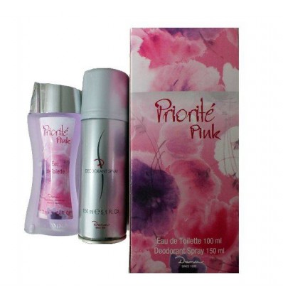 PRIORITÉ PINK de Dana EDT 100 ml + DEO SPRAY 150 ml