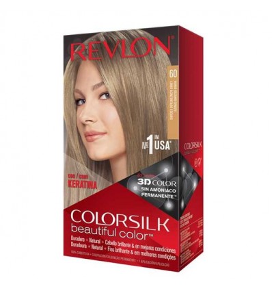 REVLON COLORSILK TINTE SIN AMONIACO 60 RUBIO OSCURO CENIZO