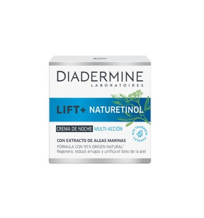 DIADERMINE LIFT+ NATURETINOL. CREMA DE NOCHE MULTI-ACCIÓN 50ML. CON 95% DE ORIGEN NATURAL