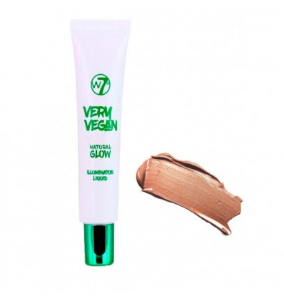 W7 VERY VEGAN NATURAL GLOW ILLUMINATOR LIQUID - PRETTY PEACH 10 ml