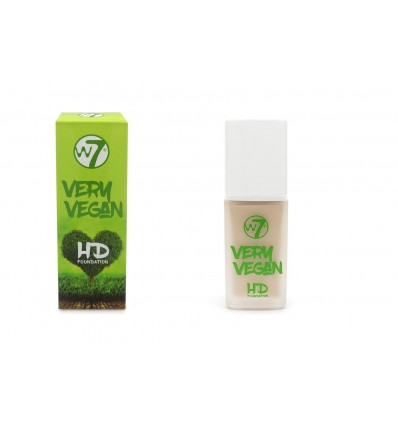 W7 VERY VEGAN HD FOUNDATION NATURAL BEIGE 32 ML