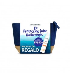 DIADERMINE KIT PROTECCION SOLAR ANTI-ARRUGAS SPF50+ 40ML NECESER DE REGALO