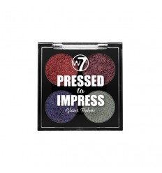 W7 PRESSED TO IMPRESS GLITTER PALETTE - ALL THE RAGE 4 x 1 g