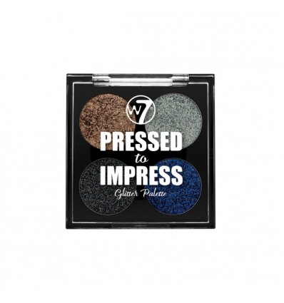 W7 PRESSED TO IMPRESS GLITTER PALETTE - STYLE ICON