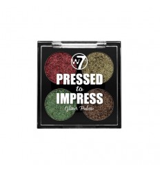 W7 PRESSED TO IMPRESS GLITTER PALETTE - IN VOGUE 4 x 1 g