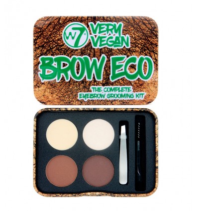 W7 VEGAN BROW ECO THE COMPLETE EYEBROW GROOMING KIT