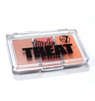 W7 TRIPLE TREAT BLUSHER - LIGHTS CAMERA ACTION