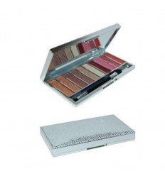 W7 KIT PARTY TIME PALETA SOMBRAS Y LABIALES 10 tonos 6 g + 2,5 g