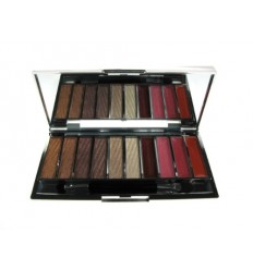 W7 KIT PARTY TIME PALETA SOMBRAS Y LABIALES 10 tonos 6 g + 2,5 g