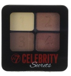 W7 CELEBRITY SECRETS EYE PALETTE CARIBBEAN DREAM 4 sombras 5,5 g
