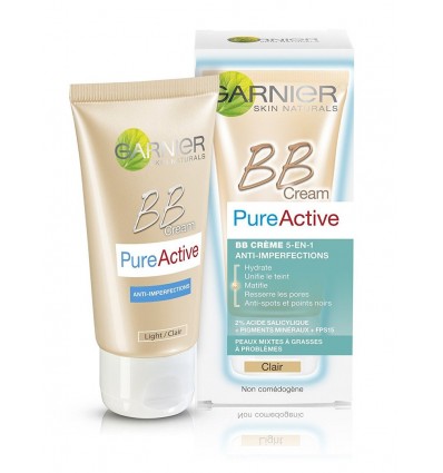 GARNIER PURE ACTIVE BB CREAM TONO CLARO 50ml