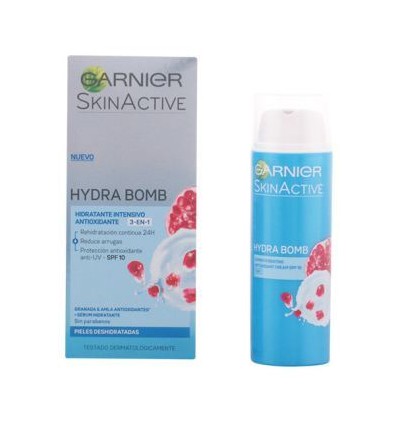 GARNIER SKIN ACTIVE HYDRA BOMB FPS10 CREMA 3 en 1 50 ml PIELES DESHIDRATADAS