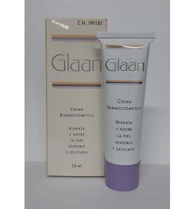 GLAAN CREMA DERMOCOSMETICA 50ml HIDRATA Y NUTRE PIEL SENSIBLE Y DELICADA