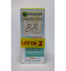 GARNIER BB CREAM PURE ACTIVE TONO CLARO LOTE DE 2