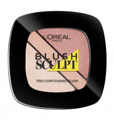 LOREAL BLUSH SCULPT TRIO CONTOURING BLUSH 101 SOFT SAND AMBRE