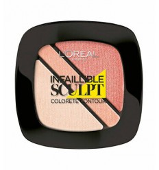 LOREAL BLUSH SCULPT TRIO CONTOURING BLUSH 102 NUDE BEIGE