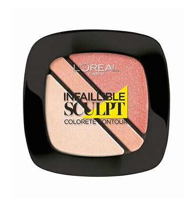 LOREAL BLUSH SCULPT TRIO CONTOURING BLUSH 102 NUDE BEIGE