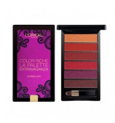 LOREAL LA PALETTE LIPS GOLD 6 BRILLOS LABIALES GOES FATALE