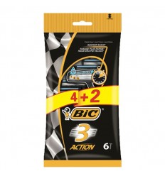 BIC 3 ACTION MAQUINILLA DESECHABLE 6 UNIDADES