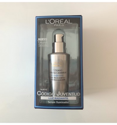 LOREAL CODIGO JUVENTUD LUZ RADIANTE NUEVO SERUM 30ml