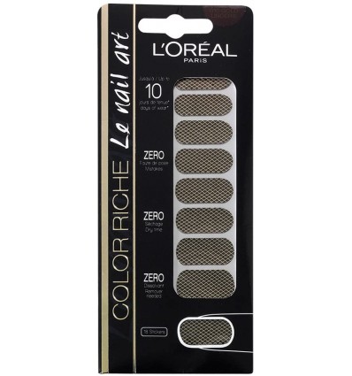LOREAL LE NAIL ART 010 GOLD LINGERIE 18 STICKERS