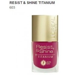 LOREAL RESIST SHINE TITANIUM ESMALTE 603 9 ML LOREAL RESIST SHINE TITANIUM ESMALTE 603 9 ML