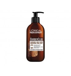 L`ORÈAL MEN BARBER CLUB 3in1 CHAMPÚ 200 ml para BARBA, cabello y rostro