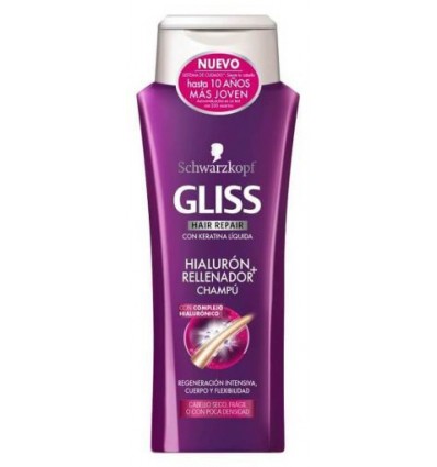 GLISS CHAMPÚ HIALURON RELLENADOR 250 ml PACK 2 UNIDADES