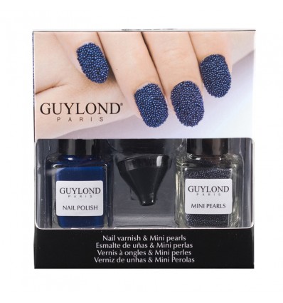 GUYLOND LACA DE UÑAS CON PERLAS MINIS AZULES REF 2361