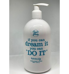 IDC Great Feelings Locion Corporal Aroma Blueberries e Higo con mensaje positivo "If you can dream it you can do it"