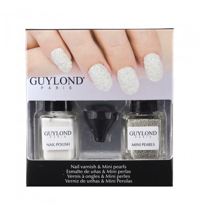 GUYLOND LACA DE UÑAS CON PERLAS MINIS BLANCO REF 2361