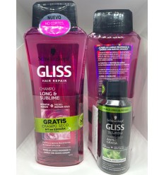 GLISS CHAMPU LONG & SUBLIME 300 ml + REGALO CHAMPU SECO spray 100 ml